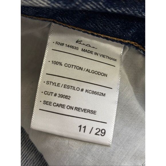 Kancan high waisted relaxed thigh tapered leg mom jeans distressed size 11 new - Picture 5 of 14